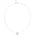 GUESS STEEL Fabulous Me Ασημένιο Κολιέ Με Σχέδιο 40.7cm-45.7cm JUBN05195JWRHT-U