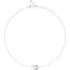 GUESS STEEL Blooming Summer Ασημένιο Κολιέ Με Ζιργκόν 40.7cm-45.7cm JUBN05219JWRHT-U