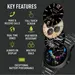 REFLEX ACTIVE Series 31 Amoled Black Smart Calling Watch RA31-4094, image 2