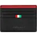 DUCATI Rocco Καρτοθήκη Μαύρη Κόκκινη Από Δέρμα 105mm x 78mm DTLGD2201702