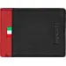 DUCATI Rocco Πορτοφόλι Μαύρο Κόκκινο Από Δέρμα 105mm x 80mm DTLGW2201701
