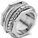 CERRUTI Textured Δαχτυλίδι Από Ανοξείδωτο Ατσάλι CIJLF0004504