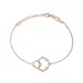 JCOU Round Minimal Βραχιόλι Ροζ Χρυσό Από Ασήμι 925 JW906R2-01