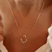 JCOU Round Minimal Silver 925 Necklace JW906R1-01, image 3