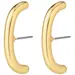 PILGRIM Clarity Half Hoop Gold-Plated Earrings 112132003