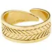 PILGRIM Legacy Wheat Leaf Gold-Plated Adjustable Ring 142132004