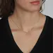 PILGRIM Clara Crystal Gold-Plated Necklace 601912001, image 2