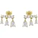 LAURA P. Pink Lady Silver 925 Earrings OR0206GB