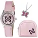 TIKKERS Girls Pink Strap Stone Set AKG-008