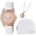 TIKKERS Girls White Strap Stone Set ATK1018