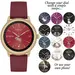 RADLEY LONDON Series 07 Smartwatch Gold and Black-Burgundy Silicone RYS07-2070-SET, image 3