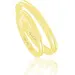 FACADORO Wedding Ring With Pattern Gold K14 WR-101W, image 2