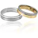 FACADORO Wedding Ring With Pattern Gold K14 WR-33WG, image 2
