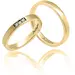 FACADORO Wedding Ring With Pattern Gold K14 WR-39WG, image 2