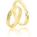 FACADORO Wedding Ring With Pattern Gold K14 WR-61WG, image 2