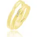 FACADORO Wedding Ring With Pattern Gold K14 WR-88G