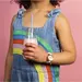 TIKKERS Girls Unicorn White Strap Stone Set Με Κολιέ Και Τσαντάκι ATK1063, image 5