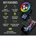 REFLEX ACTIVE Series 30 Amoled Black Mesh Smart Calling Watch RA30-4088, image 6