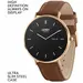 HENRY LONDON Smartwatch Rose & Chocolate Leather HLS65-0002, image 2
