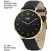 HENRY LONDON Smartwatch Gold & Black Leather HLS65-0008, image 2