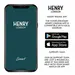 HENRY LONDON Smartwatch Silver & Black Leather HLS65-0009, image 7