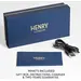 HENRY LONDON Smartwatch Silver & Black Leather HLS65-0009, image 8