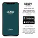 HENRY LONDON Smartwatch Gold & Navy Silicone HLS65-0012, image 7